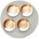 thumbnail image 2 of Woven Round Placemats, 4 pcs 30 cm Cotton Placemats (Beige), 2 of 3