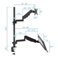 thumbnail image 3 of Mount-It! Single Monitor Sit-Stand Desk Mount | Keyboard Tray Included, 3 of 9