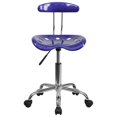 thumbnail image 4 of Scranton Chaise de Bureau & Co en Bleu Profond et Chrome, 4 of 4