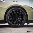 thumbnail image 5 of OMAC - Black with Black Hub Caps 15 Inch Set of 4, Tapas para Rines 15, Premium Wheel Covers 15 Inch, R15 Rim Cover Set, Snap On Durable Car Replacement Exterior Accessories, 5 of 6