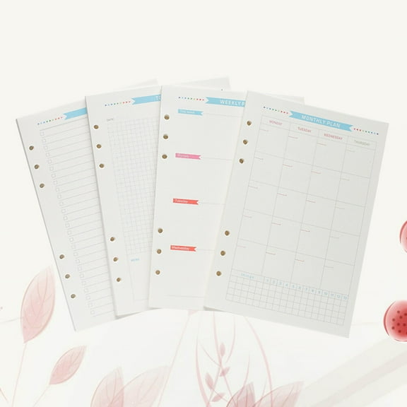 Raindrops Assorted Color Loose Leaf Paper Sheets for Writing Made from Premium Paper Fit Planners 4 Periods 100 Sheets