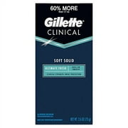 Gillette Clinical Antiperspirant Deodorant, Men's, Fresh, Solid 2.6 Oz 3 Pc
