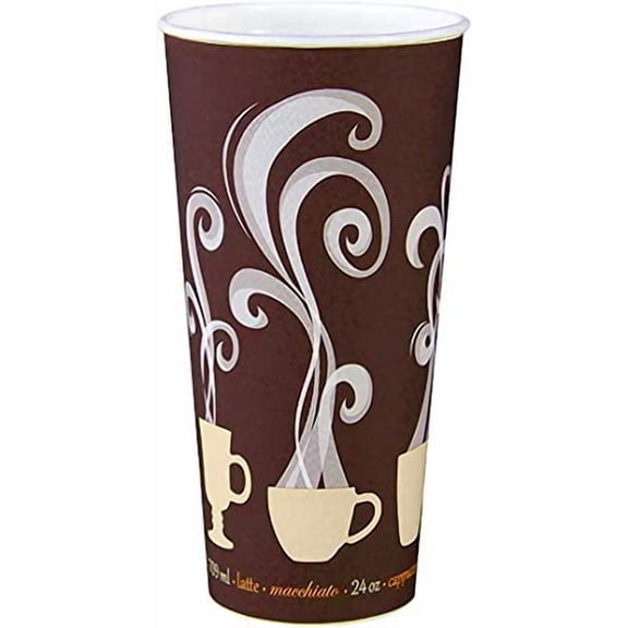 ThermoGuard Paper Cups, Steam, 24oz, 600ct