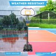 thumbnail image 3 of CHTER Kids Height-Adjustable Basketball Hoop, Portable Backboard Set w/ 2 Wheels, Fillable Base, 70.5in to 82.3in Tall, 3 of 7