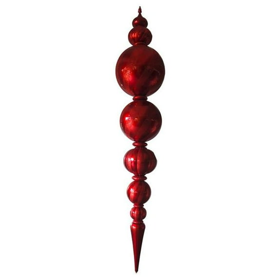Winterland WL-ORN-125-RE 126 in. Jumbo Finial Ornament - Red