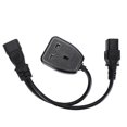 thumbnail image 1 of Cable Del Enchufe Del Divisor De Y, C14 Al PVC Del Cable Del Enchufe C19 OFC Para La Oficina, 1 of 7