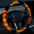 thumbnail image 2 of Pumpkin 14.5 Inch Printing PVC Leather Auto Accessories Steering Wheel Covers Car Wheel Cover Steering Wheel Cover, 2 of 6
