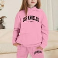thumbnail image 2 of Girls Outfits Hoodies Letter Print Sweatshirt Stylish Comfortable Everyday Wear, 2 of 4
