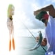 thumbnail image 5 of Paquete de 2-4 señuelos de pesca blandos, aparejos de pesca artificiales duraderos, calamar elástico vívido 2 piezas, 5 of 8