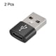 thumbnail image 3 of Adaptador USB C Hembra a USB Macho Unique Bargains Negro Paquete de 2 cable de computadora adaptadores usb a usb, 3 of 7