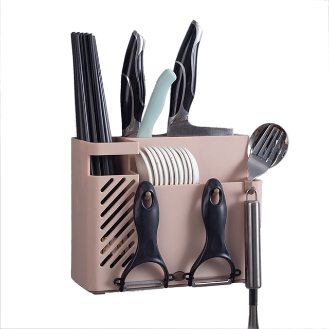 Wall Cutlery Holder Multifunctional Wall Mounted Chopsticks Drying Rack for Home Kitchen
