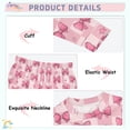 thumbnail image 2 of Pajama Checkered with Bow Cute Comfortable Cotton Two-piece Pajama Set, 2 of 7