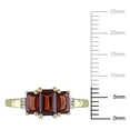thumbnail image 7 of Everly Women's Garnet 10k Yellow Gold Ring, 7 of 7