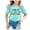 Mint Green, variant on LILIYA First Day Of School Shirt Kids Girl Kindergarten Here I Come Fashion Short Sleeve Cotton T-Shirt Toddler Girl Summer Clothes