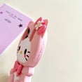thumbnail image 6 of 3D Kitty Phone Case for iPhone 17 Pro Max 16 15 14 13, Cute Kawaii Soft Silicone Cartoon Case with Bow Flower, Shockproof Protective Cover for Women Girls, 6 of 7