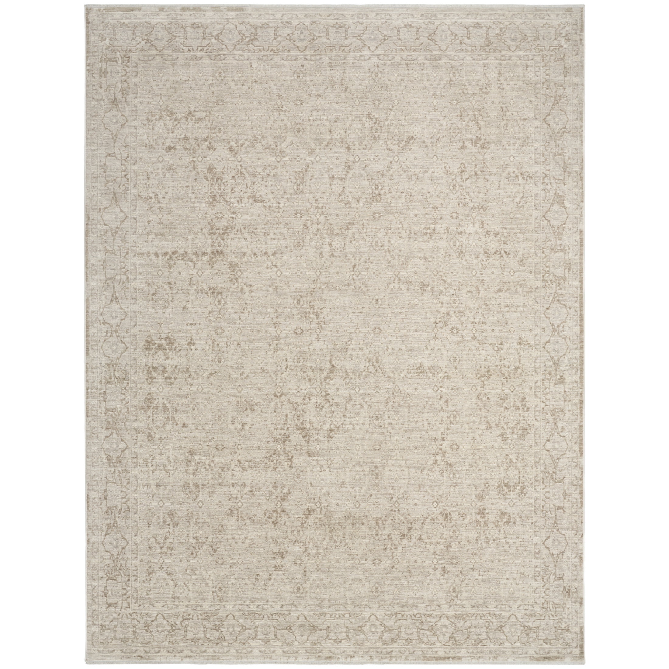 Nourison Outlines 7'10" x 9'10" Ivory Grey Vintage Indoor Rug