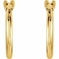thumbnail image 2 of 14k Yellow Gold Hoop Earrings Hoop Earring for Women - .3 Grams, 2 of 2