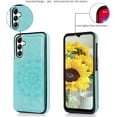 thumbnail image 6 of A14 Phone Case,Designed for Samsung Galaxy A14 5G Case Wallet with Card Holder,Mandala Emboss PU Leather with Kickstand Credit Card Slots Magnetic Clasp Slim Flip Case for Galaxy A14 5G (Mint), 6 of 14