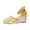 Yellow, variant on Women‘s Closed Toe Platform Wedge Sandals, Hollow Out Casual Summer Shoes with Adjustable Buckle Strap, Lightweight Comfortable Walking Sandals, Wide Width Available, Multiple Colors