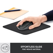 Logitech Mouse Pad - Studio Series, Computer Mouse Mat with Anti-slip Rubber Base, Easy Gliding, Spill-Resistant Surface, Graphite