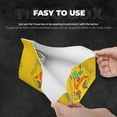 thumbnail image 4 of Uemuo Bless This Home Pattern Tissue Box Cover Holder, Triangle with Bottom Belt - PVC Leather Decorative Organizer for Tabletop, Bathroom, Car, Office, 4 of 9