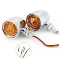 thumbnail image 2 of Turn  Light Motorcycle Cornering Lamp Brake Light Steering Lamp Motorcycle Running Lamp 2pcs LED Turn  Light Motorbike Cornering Lamp Electroplate Direction Indicator 10mm Fixing, 2 of 8