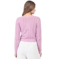 thumbnail image 3 of SUÉTER PARA MUJER QUARRY DE PUNTO CON BOTONES, 3 of 4