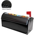 thumbnail image 2 of Coolnut Mailbox Cover Vintage Magic Sun and Moon On Blue Post Mail Box Cover Magnetic Mail Wraps Cover Oversize 25.4" L x 20.78" W, 2 of 5