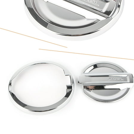 Chrome Trim Fuel Tank Cover - GZYF ABS Chrome Oil Fuel Tank Cap Cover Trim For Jeep Wrangler JL 2018