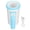 White and Blue, variant on Automatic Dog Paw Cleaner, Rechargeable Electric Pet Foot Scrubber Cup with Soft Silicone Bristles for Muddy Paws, Portable Dog Foot Washer (7.09 x 4.53 Inches / 18 x 11.5 cm), Black-White