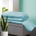 thumbnail image 3 of BedDecor 300 GSM 1 Pcs Stripe (Light Blue, Oversize King) 100% Egyptian Cotton Base Comforter, 3 of 7