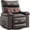 Café Brun, variante sur Bingirl Fauteuil Inclinable Manuel de 22 Pouces en Cuir PU avec Rembourrage en Éponge 1,5x Plus Épais pour Salon Ou Chambre (Café)