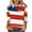 Style 3, variant on GERsome 4th of July Tops for Women Crewneck 3/4 Sleeve T Shirts American Flag Tunic Tops Loose Fit USA Patriotic Graphic Summer Tees S-2XL