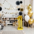 thumbnail image 5 of Uxcell 1st Birthday Decorations, 40 Inch Gold Number 1 Balloon for One Year Old Decoration, 5 of 5