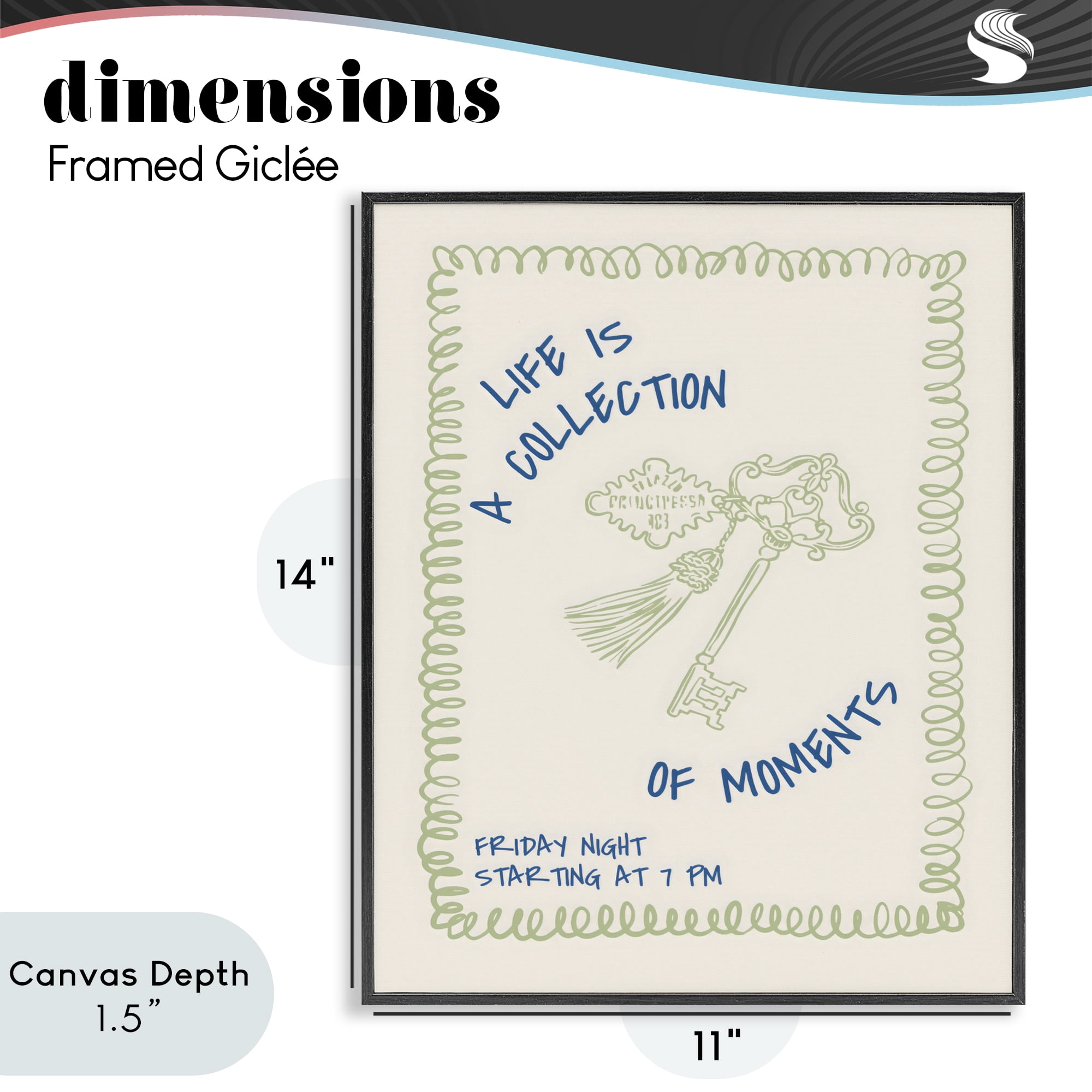Stupell Industries A Collection of Moments Black Framed Giclee Art, design by The Prints Vibe