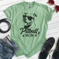 thumbnail image 2 of Pitbull Mom T-shirt, Unisex Women's Shirt, Pit Bull Terrier Owner, Best Dog Mom Gift, Heather Apple Green, Medium, 2 of 6