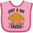 thumbnail image 3 of Inktastic Taco Lover Mexican Food Boys or Girls Baby Bib, 3 of 4