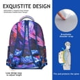 thumbnail image 3 of Sports Baseball Students Backpack Durable Student School Bag with Football, Soccer, Basketball Print, Adjustable Straps, Perfect for Training and Competition, 3 of 6