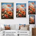 thumbnail image 4 of Designart "Meadow Poppy landscape" Floral & Botanical Canvas Wall Art, 4 of 5