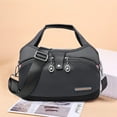 thumbnail image 4 of Yucurem Oxford Messenger Bags Waterproof Anti-Theft Female Shoulder Handbag (Dark Grey), 4 of 7