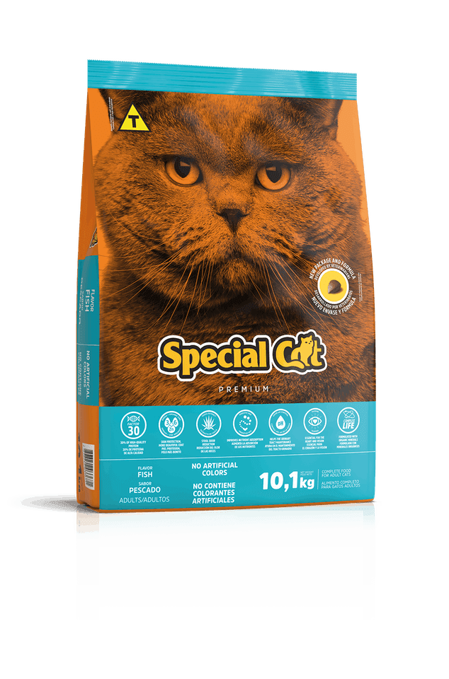 Cat Food Special Cat pet food for Adults, fish flavor, 44 lb bag