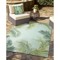 thumbnail image 3 of Liora Manne Marina Palm Border Indoor Outdoor Decorative Pillow Navy, 3 of 5
