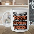 thumbnail image 3 of The Difference Between Pizza And Your Opinion Is That I Asked For Pizza. Funny Sarcastic Coffee & Tea Gift Mug Cup For Men & Women Coworkers, 3 of 4