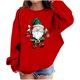 thumbnail image 2 of Blusas y camisas de manga larga con cuello redondo para niños Estampados navideños de manga larga Casual Suelto Forro polar para mayor calidez Sudadera con capucha de manga larga con cuello redondo pa, 2 of 4