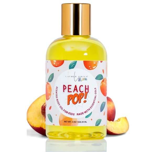 Peach Pop Kids Natural Body Oil - 4 oz by LatherGreen