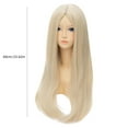 thumbnail image 3 of Straight Fiber Wig Human Hair Fiber Wigs Human Hair Lace Frontal Wigs for Women, 3 of 5