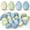 Blue, variant on 36 Pcs Easter Speckled Eggs Vase Filler Plastic Speckled Eggs Faux Eggs for Decoration Bowl DIY Spring Displays and Easter Decorations Vase Decorating