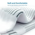 thumbnail image 2 of G&Y Women's Athletic Ankle Socks (10 Pairs), White, 9-11, 2 of 7