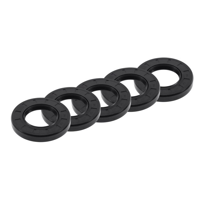 Sellos de Aceite Universales TC Doble Labio con Resorte de Acero 40x72x10mm Alta Presión Caucho NBR Negro 5pcs