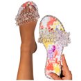 thumbnail image 3 of VerPetridure White Sandals Women Summer Women Ladies Fashion Casual Flat Retro Slippers Crystal Shoes Sandals, 3 of 9